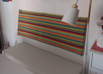 Wall cushion to hang 40x120x5cm in the color Toscane