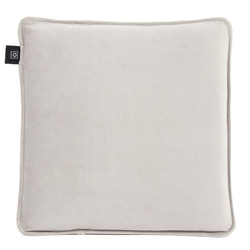 Heated chair seat cushion Velvet Hellgrau 40x40 cm