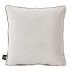 Heated decorative cushion Velvet Hellgrau 45x45 cm