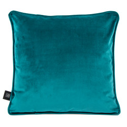 Heated decorative cushion Velvet Petrolgrün 45x45 cm