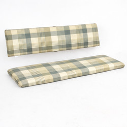Beer bench cushions with separate backrest 121x36x5 cm and 121x26x5 cm