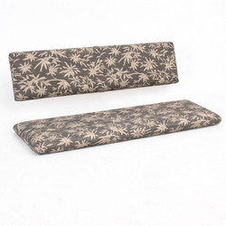 Beer bench cushions with separate backrest 121x36x5 cm and 121x26x5 cm