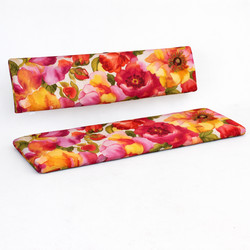 Garden bench cushion with separate backrest 121 x 36 x 5 cm and 121 x 26 x 5 cm