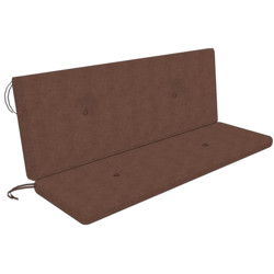 Garden bench cushion with backrest 121 x 36 x 5 cm and 121 x 46 x 5 cm