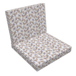 Lounge cushion set 60x60x10 cm (seat cushion) 60x43x10 cm (backrest)