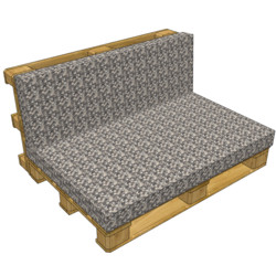 Pallet cushion set 2 pieces