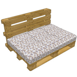 Pallet cushion seat 120x80x25 cm