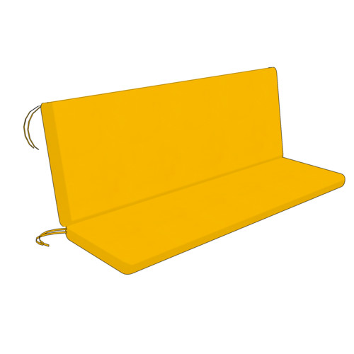 Bench cushion with backrest