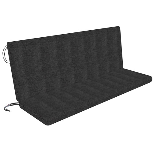 Heated bench cushion with backrest (heated seat and backrest)