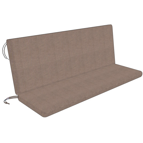 Heated bench cushion with backrest (seat heated)