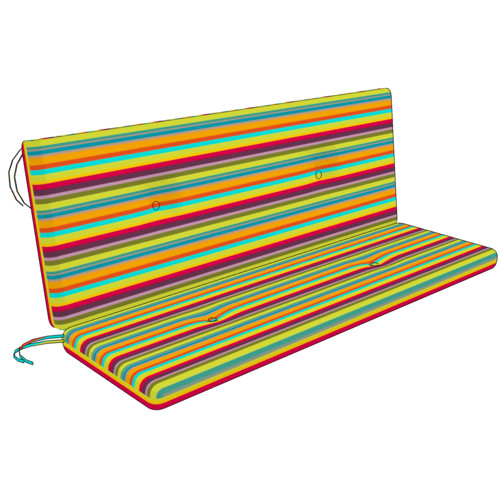 Cover for bench cushion with backrest (without filling)