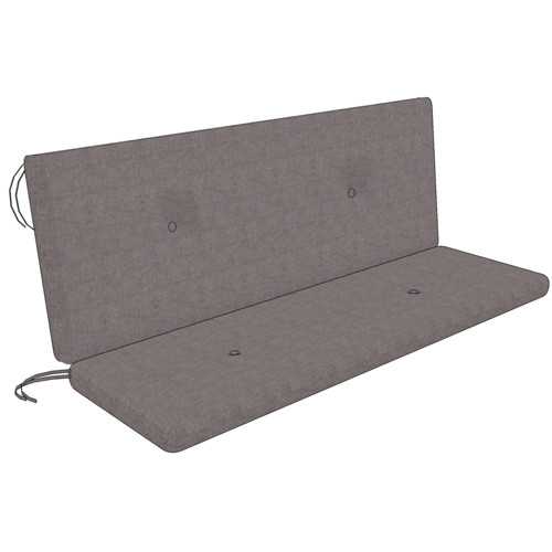 Cover for bench cushion with backrest (without filling)