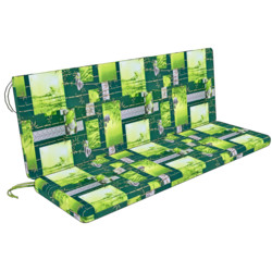 Bench cushion with backrest