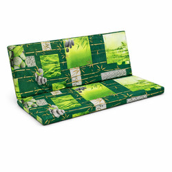 Cover for bench cushion with backrest (without filling)