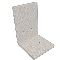 High-back Chair cushion&nbsp;120 x 50 x 3 cm