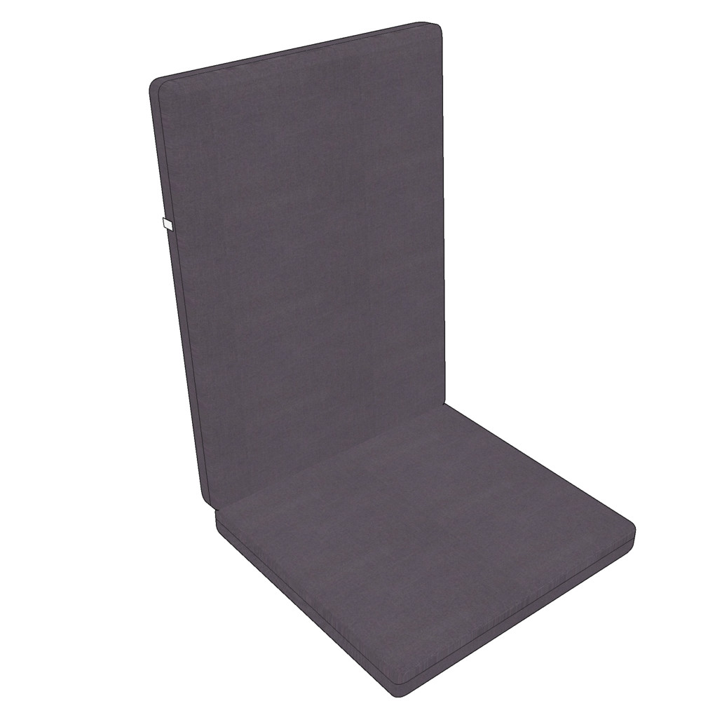 Heated high back garden chair cushion (seat heated)