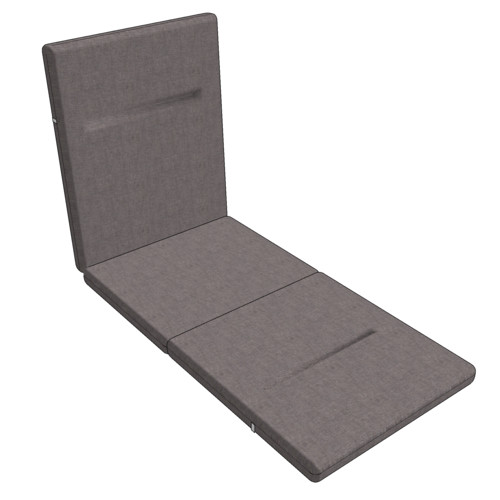 Cover for sun lounger cushion (without filling)