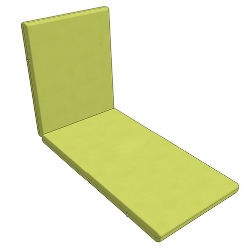 Cover for sun lounger cushion (without filling)