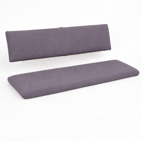 Cover for garden bench cushion with separate backrest (without filling)