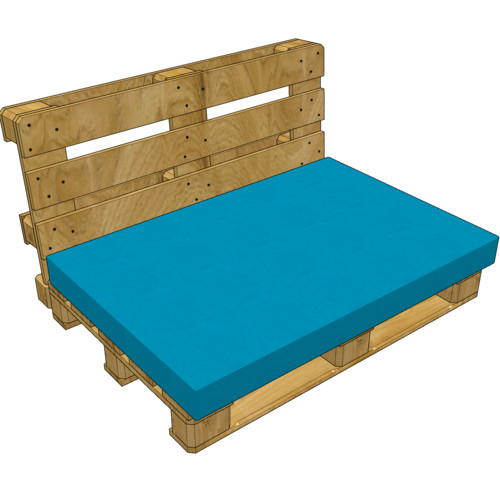 Cover for pallet seat cushion (without filling)
