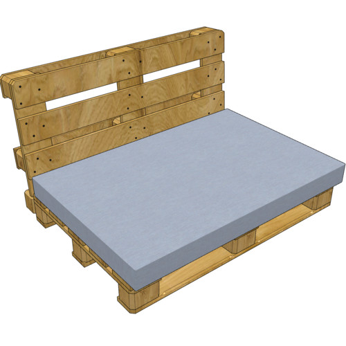 Cover for pallet seat cushion (without filling)