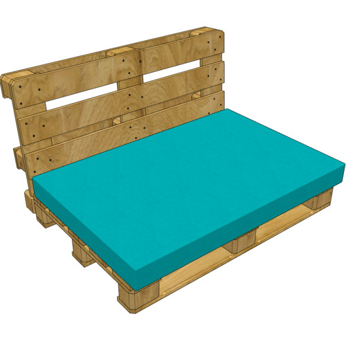Cover for pallet seat cushion (without filling)