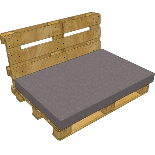 Cover for pallet seat cushion (without filling)