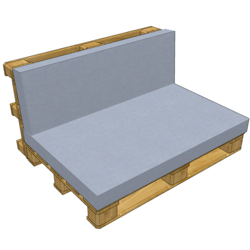 Cover for pallet cushion set (without filling)