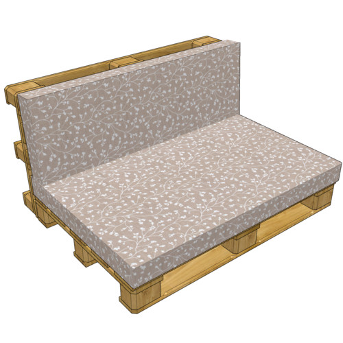 Cover for pallet cushion set (without filling)